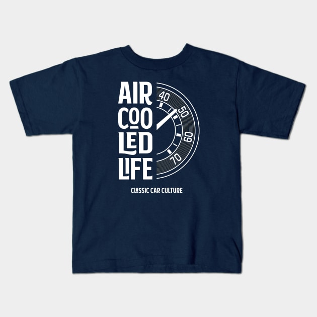 Air cooled Life - Speedo Tachometer vdub Classic Car Culture Kids T-Shirt by Aircooled Life